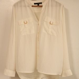Harve Benard cream / ivory blouse